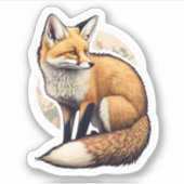 Fox Hunting Sticker (Voorkant)
