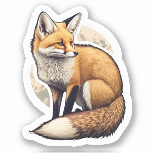 Fox Hunting Sticker (Voorkant)
