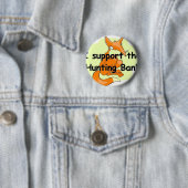 Fox I ondersteunt het jachtverbod Ronde Button 5,7 Cm (In situ)