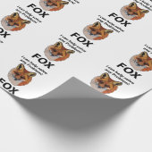 Fox Ik kan elk probleem helpen oplossen Funny Fox Cadeaupapier (Hoek)