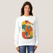 FOX ILLUSTRATIE GEOMETRY ONTWERP T-Shirt (Voorkant volledig)