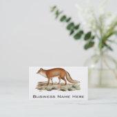 Fox-illustratie Visitekaartje (Staand voorkant)