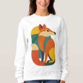 FOX ILLUSTRATION GEOMETRY DESIGN T-Shirt (Voorkant)