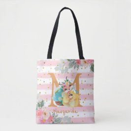 Fox Illustration moeder to be of a Baby Girl Tote Bag