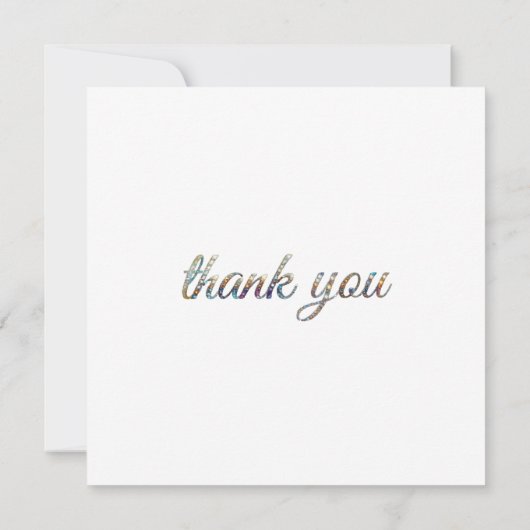 Fox in a Magical Forest Library Bedankkaart (Achterkant)