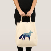 Fox in bergachtig bos tote bag (Voorkant (product))