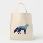 Fox in bergachtig bos tote bag (Voorkant)