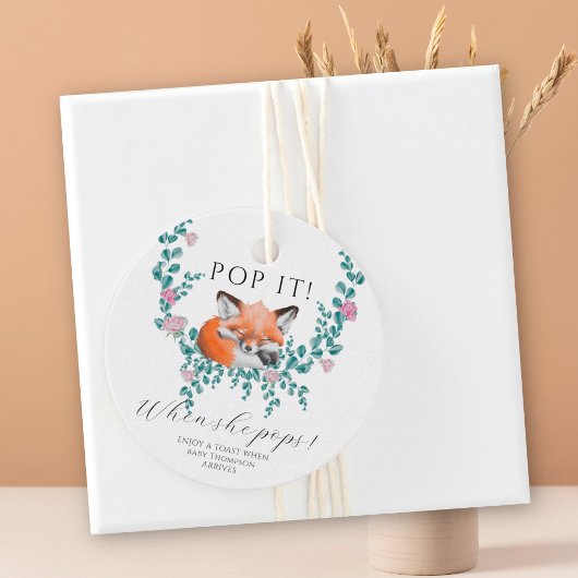 Fox in bloei - Pop het! Als ze poppen! Bedankjes Labels