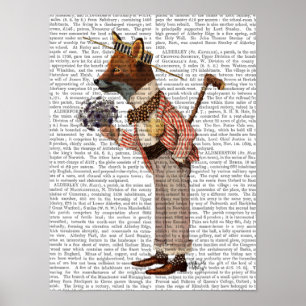 Fox in Boater Poster