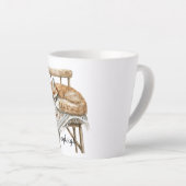 Fox in Chair Christmas Latte Mok (Rechterhoek)