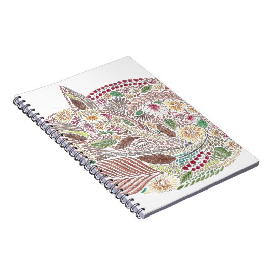 Fox in de bladeren notitieboek (Rechterzijde)