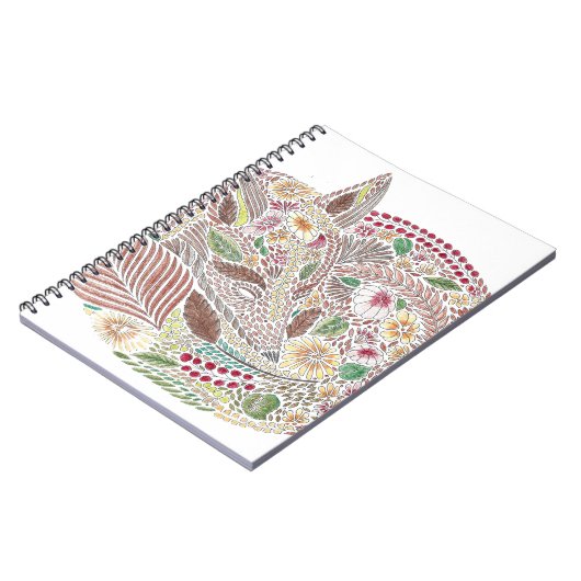 Fox in de bladeren notitieboek (Linkerzijde)