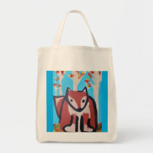 Fox in de Bossen Canvas tas