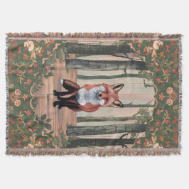  Fox in de Bossen Natuur-geïnspireerde kunst Deken