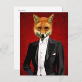 Fox in de Eeuwige Suit, portret Briefkaart (Voorkant / Achterkant)