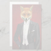 Fox in de Eeuwige Suit, portret Briefpapier (Voorkant / Achterkant)