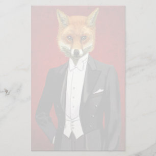 Fox in de Eeuwige Suit, portret Briefpapier