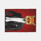 Fox in de Eeuwige Suit, portret Fleece Deken (Voorkant (Horizontaal))