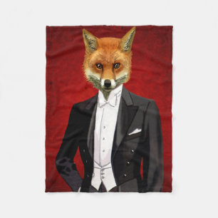 Fox in de Eeuwige Suit, portret Fleece Deken
