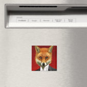 Fox in de Eeuwige Suit, portret Magneet (Insitu (Vaatwasser))