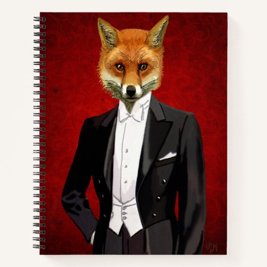 Fox in de Eeuwige Suit, portret Notitieboek (Voorkant)