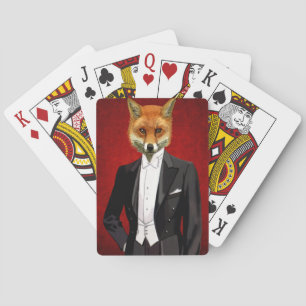 Fox in de Eeuwige Suit, portret Pokerkaarten