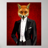 Fox in de Eeuwige Suit, portret Poster (Voorkant)