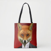 Fox in de Eeuwige Suit, portret Tote Bag (Voorkant)