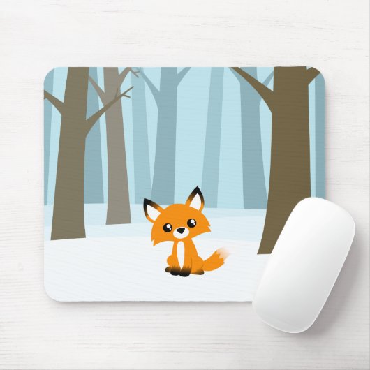 Fox in de Forest Mousepad Muismat (Met muis)