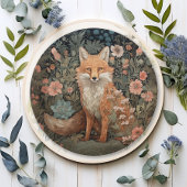 Fox in de herfsttuin William Morris Style Papieren Bordje