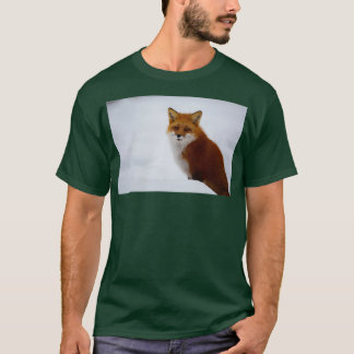 Fox in de sneeuw 2 t-shirt