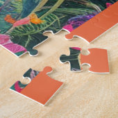 Fox in de tuin legpuzzel (Zijkant)