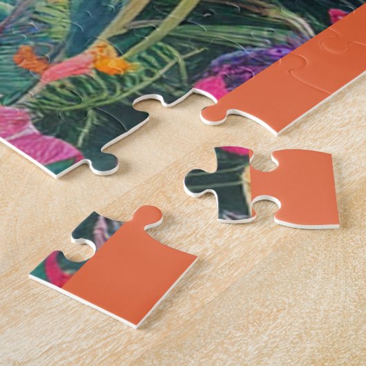 Fox in de tuin legpuzzel (Zijkant)