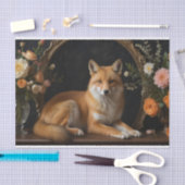 Fox in de tuin tissuepapier (Craft)