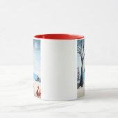 Fox in de winter mok (Midden)