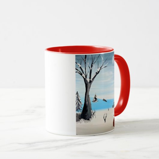 Fox in de winter mok (Voorkant rechts)