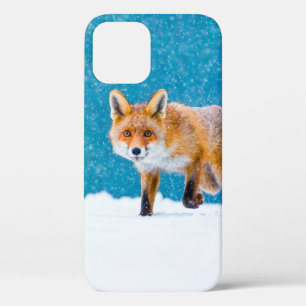 Fox in de winter. Rode vos, Vulpes vulpes, sluipsc Case-Mate iPhone Case