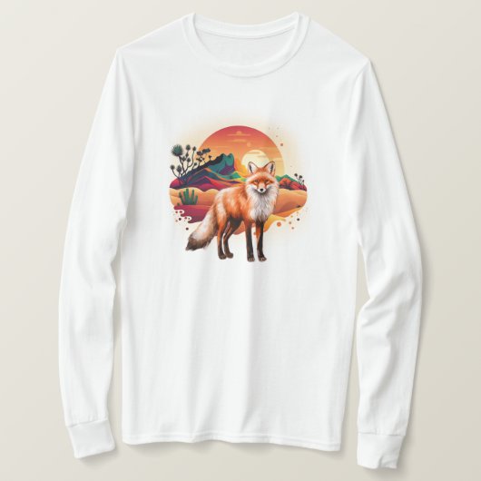 Fox in de winter t-shirt (Design voorkant)