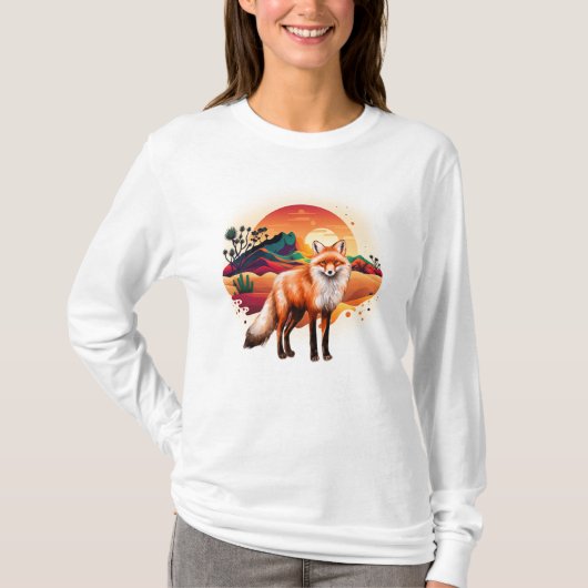 Fox in de winter t-shirt (Voorkant)