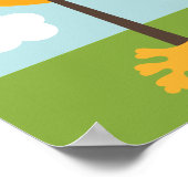 FOX IN DIAPERS BABY SHOWER BANNER POSTER (Hoek)