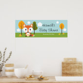 FOX IN DIAPERS BABY SHOWER BANNER POSTER (Keuken)