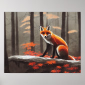 Fox in Dusk Poster (Voorkant)