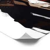  Fox in een stijlvol pak - eigenzinnige eenlijnse  Poster (Hoek)