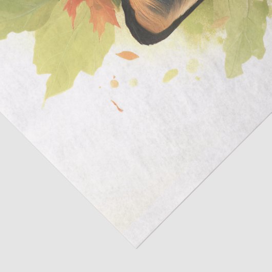 Fox in Foliage 2 Decoupage papier (Detail)