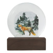 Fox in Forest Snowglobe Sneeuwbol (Achterkant)