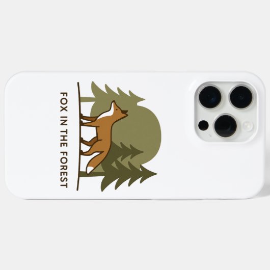 Fox in het bos Case-Mate iPhone case (Achterkant (horizontaal))