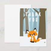 Fox in het bos Hartelijk dank voor de kaarten (Voorkant / Achterkant)