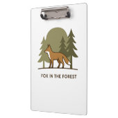 Fox in het bos klembord (Links)