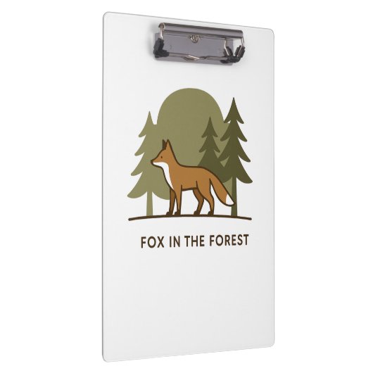 Fox in het bos klembord (Rechts)
