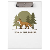 Fox in het bos klembord (Voorkant)